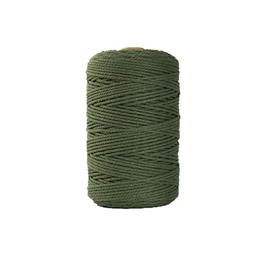 Makramee DYI Garn Dekorative 100 Kette für Handwerk m x mm Stricken Baumwolle 3 Home DIY Stricktasche Klein (1A-Grün, Einheitsgröße) von IHEHUA