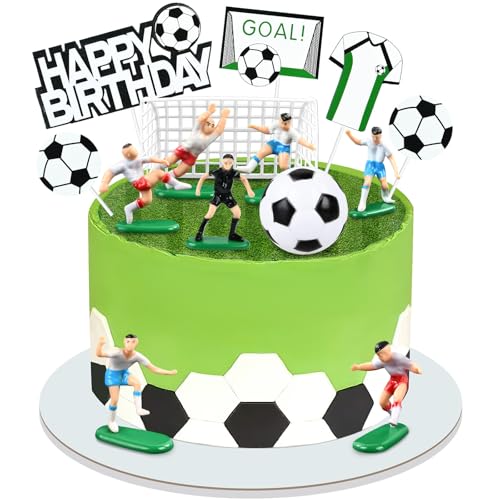 Fussball Tortendeko Kuchen Deko Fußball Tortenaufleger Fussball Deko Geburtstagstorte Fußball Ronaldo Tortendeko für Geburtstag Party Jungen Mädchen von IHLOOTD