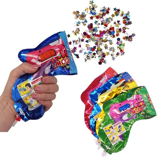 Konfettipistole 20 Stück Konfetti Pistole Konfettikanone Party Popper Konfetti Kanone Confetti Kanone für Karneval, Silvester, Halloween, Geburtstag, Hochzeit von IHLOOTD
