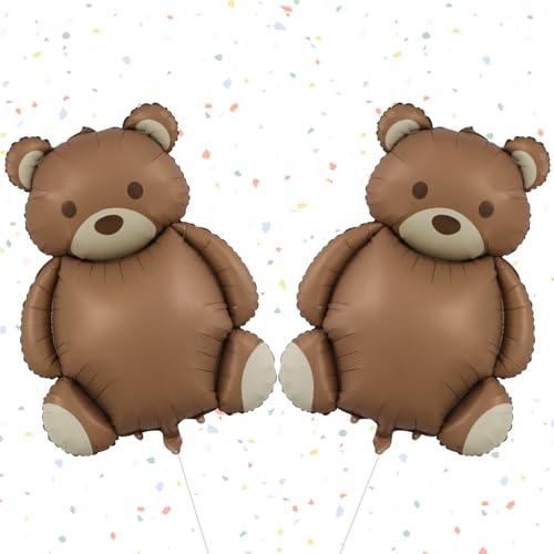 Luftballons Geburtstag Bär, 2 Stück Bären Helium Ballon, Ballon Braunbär, Tierballons Kindergeburtstag, Folienballon Bär für Geburtstagsfeier, Tierparty, Mottoparty Deko Luftballons Geburtstag Bär, 2 Stück Bären Helium Ballon, Ballon Braunbär, Tierballons Kindergeburtstag, Folienballon Bär für Geburtstagsfeier, Tierparty, Mottoparty Deko von IHLOOTD