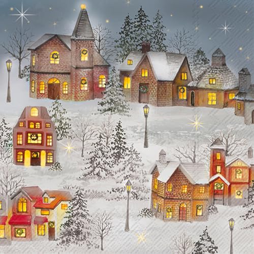 IHR Serviette Feels Like Christmas, 33 x 33 cm, 20 Stück, zum Dekorieren, Papierservietten für Tischdekoration, Party, Feier und Anlässe IHR Serviette Feels Like Christmas, 33 x 33 cm, 20 Stück, zum Dekorieren, Papierservietten für Tischdekoration, Party, Feier und Anlässe von IHR