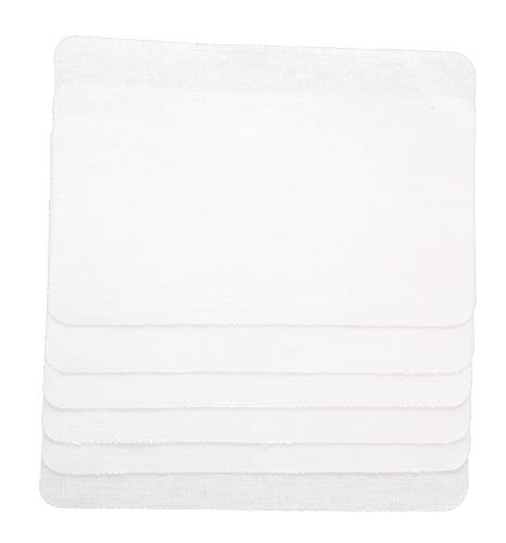 iHS Range Bügelflicken Weiss 6er Set zum Aufbügeln aus Baumwolle 10x15cm I Ausbesserungsflicken Reparatur-Flicken Reparatursatz von iHS Range