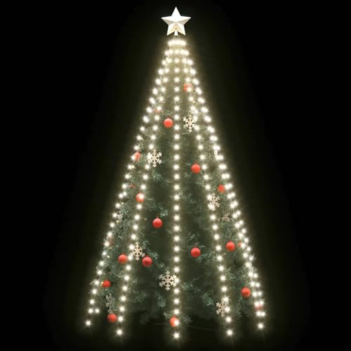 IKAYAA Lichterkette Weihnachtsbaum mit Ring und 10 Girlanden, 300 LED Lichterkette Weihnachtsbaum Außen, Christbaumbeleuchtung Innen, Weihnachtsbaum Lichterkette für 300cm Tannenbaum Kaltweiß IKAYAA Lichterkette Weihnachtsbaum mit Ring und 10 Girlanden, 300 LED Lichterkette Weihnachtsbaum Außen, Christbaumbeleuchtung Innen, Weihnachtsbaum Lichterkette für 300cm Tannenbaum Kaltweiß von IKAYAA