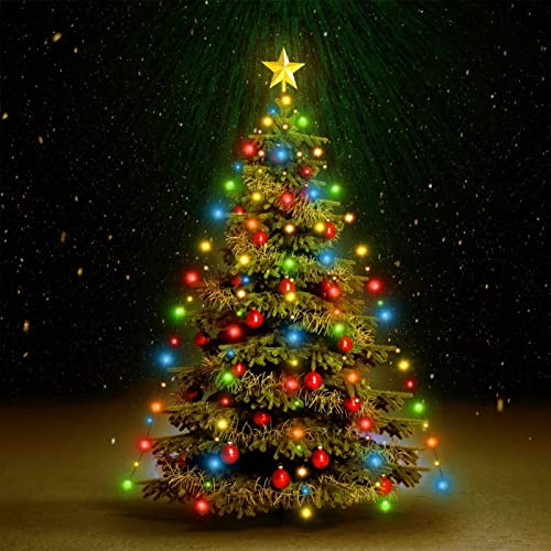 IKAYAA Lichterkette Weihnachtsbaum mit Ring und 12 Girlanden, 210 LED Lichterkette Weihnachtsbaum Außen, Christbaumbeleuchtung Innen, Weihnachtsbaum Lichterkette für 210cm Tannenbaum Mehrfarbig IKAYAA Lichterkette Weihnachtsbaum mit Ring und 12 Girlanden, 210 LED Lichterkette Weihnachtsbaum Außen, Christbaumbeleuchtung Innen, Weihnachtsbaum Lichterkette für 210cm Tannenbaum Mehrfarbig von IKAYAA