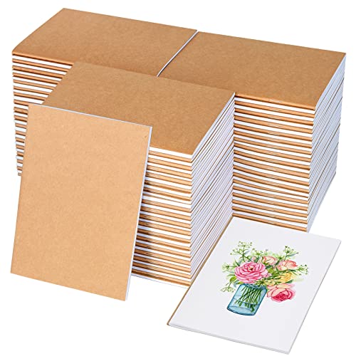 Mini-Notizbuch, Kraftpapier, 52 Seiten, A6, blanko, Mini-Notizbücher, Notizblock, Tagebuch, Kompositions-Notizbücher, Skizzenbücher für Kinder, Klassenzimmer, Studenten, Lehrer, Zubehör, 100 Stück Mini-Notizbuch, Kraftpapier, 52 Seiten, A6, blanko, Mini-Notizbücher, Notizblock, Tagebuch, Kompositions-Notizbücher, Skizzenbücher für Kinder, Klassenzimmer, Studenten, Lehrer, Zubehör, 100 Stück von IKAYAS