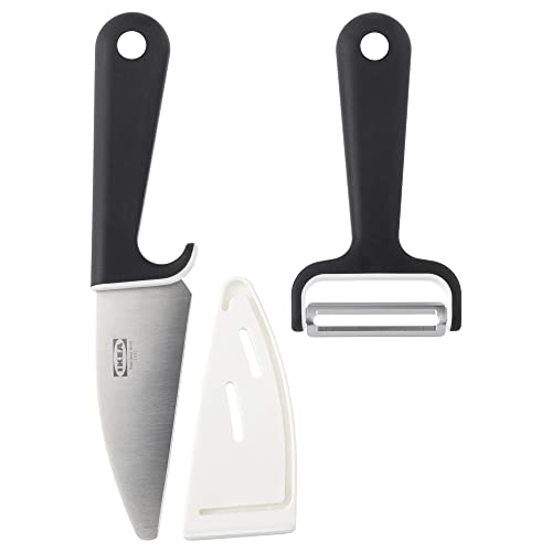 Ikea Småbit Messer und Peeler schwarz/weiß von Ikea