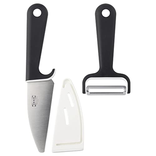 Ikea Småbit Messer und Peeler schwarz/weiß von IKEA