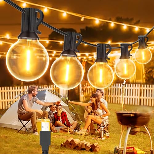 IKERY LED Lichterkette Außen USB String Lights G40 Glühbirnen 12 LEDs 7.6M 25FT LED Girlande Outdoor IP65, Lichterketten für Garten, Terrasse, Balkon, Halloween, Weihnachten, Partys, Camping Deko IKERY LED Lichterkette Außen USB String Lights G40 Glühbirnen 12 LEDs 7.6M 25FT LED Girlande Outdoor IP65, Lichterketten für Garten, Terrasse, Balkon, Halloween, Weihnachten, Partys, Camping Deko von IKERY