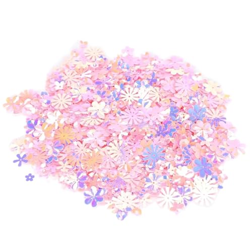 Glitzer Konfetti Bunte rosa Konfetti-Blumenförmige Glitzer-Pailletten for Party-, Hochzeits- und Dekorationsbedarf Glitzer Konfetti Bunte rosa Konfetti-Blumenförmige Glitzer-Pailletten for Party-, Hochzeits- und Dekorationsbedarf von IKFGTJRE