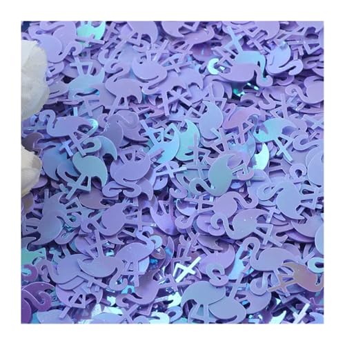 Glitzer Konfetti Glitter Konfetti 15g Sparkle for Sommer Party Tisch Streu Dekor DIY Versorgung 10 * 15mm(Purple) von IKFGTJRE