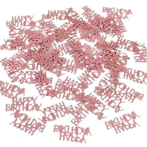 Glitzer Konfetti Glitzernde Happy Birthday Konfetti Tischdekoration for Partys(Color 01) von IKFGTJRE
