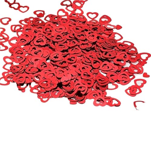 Glitzer Konfetti Hochzeitskonfetti 20 g/Packung, Hochzeitsfeier, glitzernd, farbig, Tischdekoration for Valentinstag, Verlobung(Red,1pc) von IKFGTJRE