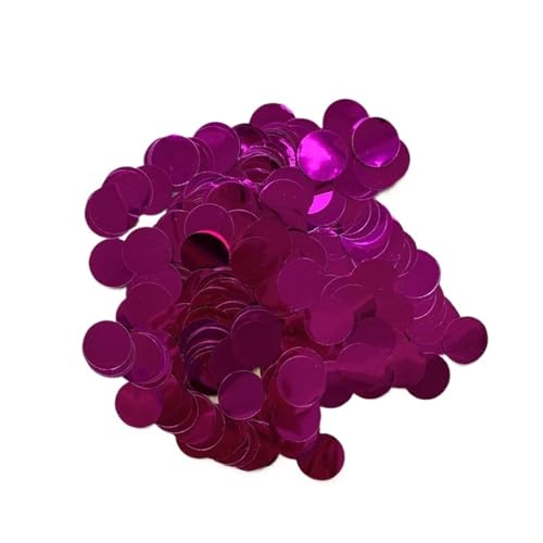 Glitzer Konfetti Konfetti Metallic Folie 1,5 cm Runde Stern Herz Pailletten Tisch Hochzeit Geburtstag Party Dekorationen(Color 01,300g) von IKFGTJRE