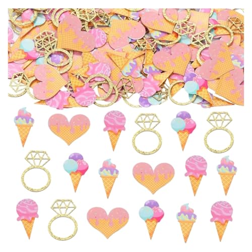 Glitzer Konfetti Konfetti for den Tisch, Eiscreme-Dekoration for die Brautparty, Partyzubehör „She's Been Scooped Up“ Glitzer Konfetti Konfetti for den Tisch, Eiscreme-Dekoration for die Brautparty, Partyzubehör „She's Been Scooped Up“ von IKFGTJRE