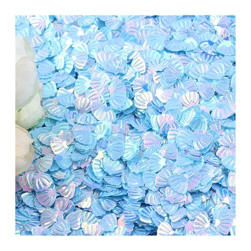 Glitzer Konfetti Konfetti schillernde Muschel Party Shell Glitter bunte funkelt for Thema Dekor unter dem Meer(Color 01,30g) von IKFGTJRE