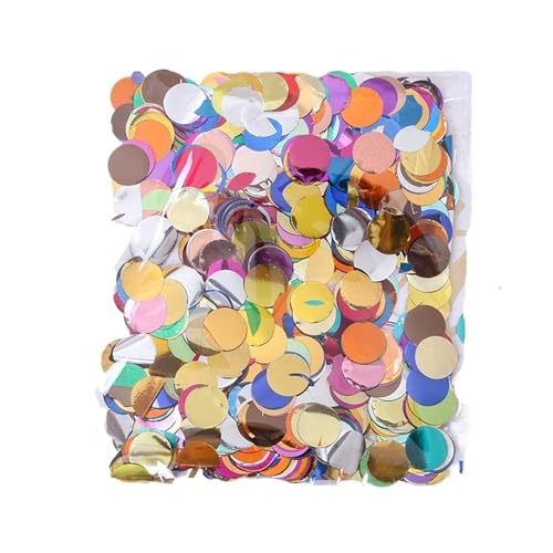 Glitzer Konfetti Kreisförmiges Konfetti 10/20/30/50 g Farbpailletten Hochzeit Geburtstagsfeier Festival Feier Ballonfüller Folienpapierreste(Colorful,30g) von IKFGTJRE