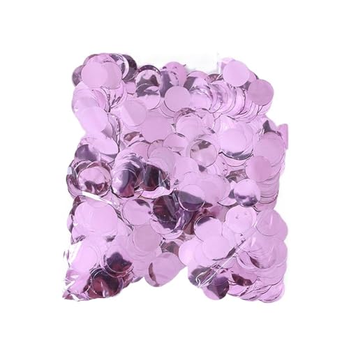 Glitzer Konfetti Kreisförmiges Konfetti 10/20/30/50 g Farbpailletten Hochzeit Geburtstagsfeier Festival Feier Ballonfüller Folienpapierreste(Pink,50g) von IKFGTJRE