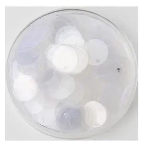 Glitzer Konfetti Pailletten, 10 mm, 15, 20, 25, groß, flach, mit rundem Rand, Loch, lose for Basteln, Kindertanzen, DIY-Dekoration, g(Transparent,25mm10g60pcs) von IKFGTJRE