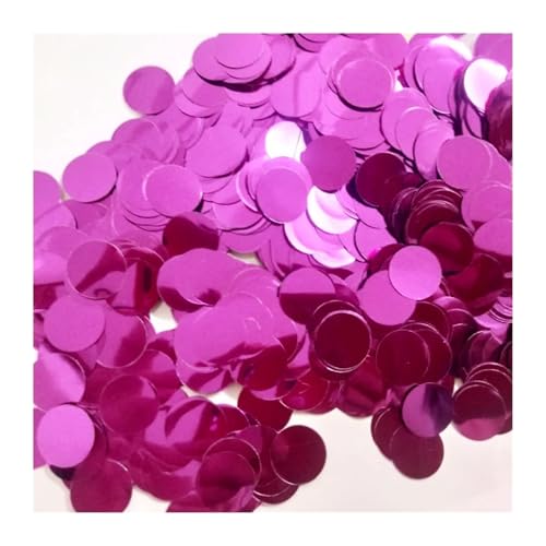 Glitzer Konfetti Runde Konfetti 300/500/1000 G Rosa Silber Gold 1,5 cm Glitter Folie for Geburtstag Hochzeit Party Decor(Color 02,1kg 1.5cm) von IKFGTJRE