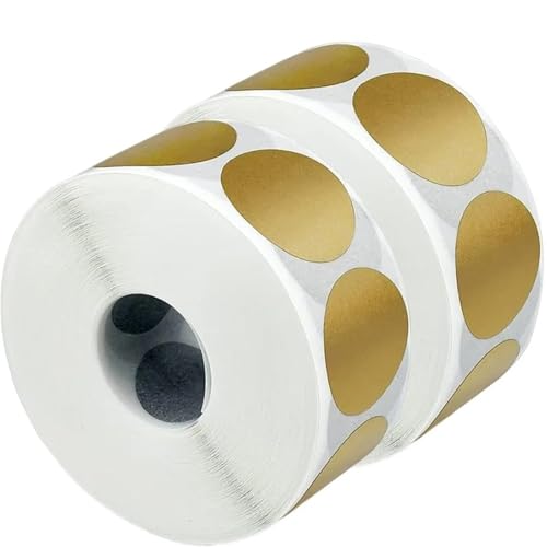 Prägeaufkleber 300 Stück Rubbelaufkleber, runde Etiketten, Aufkleber, Gold/Silber, DIY, handgefertigt, for Spiele, Rubbelaufkleber, Etiketten, Partyzubehör(600PCS-Gold) von IKFGTJRE