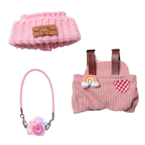 IKOPFLN Kleidung für Puppe, Bekleidung für 15-17cm Plüsch, Kuscheltier Kleidung Outfit nur Bekleidungs zubehör, Inklusive Mütze, Latzhose, Kamera, Puppenzubehör Geschenke IKOPFLN Kleidung für Puppe, Bekleidung für 15-17cm Plüsch, Kuscheltier Kleidung Outfit nur Bekleidungs zubehör, Inklusive Mütze, Latzhose, Kamera, Puppenzubehör Geschenke von IKOPFLN