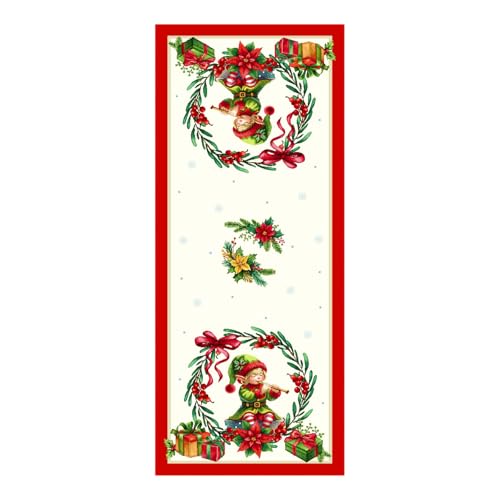 IL MAGGIOLINO | Dekorativer Weihnachten Tischläufer 135x45 cm, Piper-Muster in Gobelin-Stoff, Made in Italy IL MAGGIOLINO | Dekorativer Weihnachten Tischläufer 135x45 cm, Piper-Muster in Gobelin-Stoff, Made in Italy von IL MAGGIOLINO