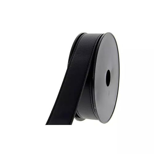 Band aus Kunstleder, Schwarz, 30 mm – Meterware (Kunstleder, Schwarz, 30 mm) von ILC MERCERIE PARADIS