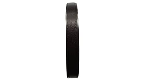Doppelseitiges Satinband, 9 mm, Schwarz (x 2 m), 100 % Polyester, Finish: Stoff, Ornamente, Dekoration, 2 m (schwarz) von ILC MERCERIE PARADIS