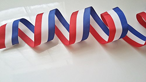 Dreifarbiges Schleifenband in blau weiß rot – Breite 39 mm – Meterware, Französische Flagge, für Kuchendeko, Hochzeiten, Partys, Zeremonien mit Frankreich-Thema Dreifarbiges Schleifenband in blau weiß rot – Breite 39 mm – Meterware, Französische Flagge, für Kuchendeko, Hochzeiten, Partys, Zeremonien mit Frankreich-Thema von ILC MERCERIE PARADIS
