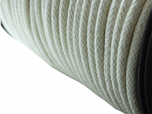 Geflochtene Kordel, Farbe: Écru, 100% Baumwolle, Meterware, Breite 5 mm.Ideal zum Basteln, Nähen, Handwerk, kreative Arbeiten, zum Verschließen von Beuteln, 1 Meter Geflochtene Kordel, Farbe: Écru, 100% Baumwolle, Meterware, Breite 5 mm.Ideal zum Basteln, Nähen, Handwerk, kreative Arbeiten, zum Verschließen von Beuteln, 1 Meter von ILC MERCERIE PARADIS