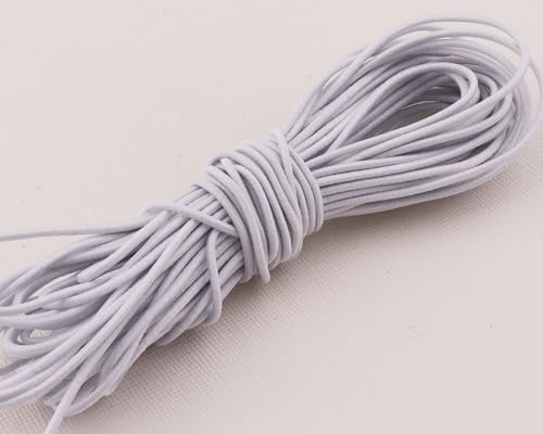 ILC MERCERIE PARADIS Elastische Kordel, rund, weiß, 1,3 mm x 5 m (elastische Kordel, rund, weiß, 1,3 mm x 5 m) von ILC MERCERIE PARADIS