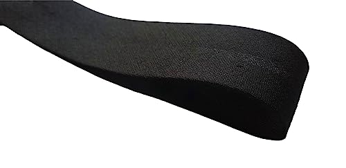 ILC Mercerie Paradis Schrägband, einfarbig, 30 mm x 1,50 m – Band zum Nähen, einfarbig, 1,50 m (schwarz) von ILC MERCERIE PARADIS
