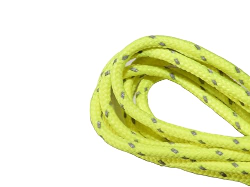 Kordel Sport Neon reflektierend geflochten 3 mm x 1,50 Meter (reflektierendes Neongelb) von ILC MERCERIE PARADIS