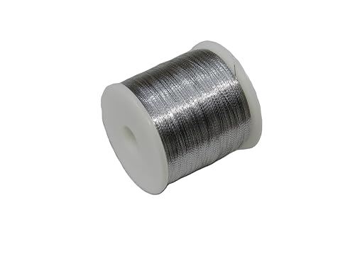 Nähgarn, metallisch, silberfarben, für die Hand, 91 m (Metallic-Silber) von ILC MERCERIE PARADIS