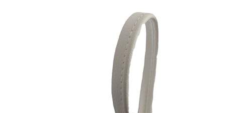 Paspelierung aus Kunstleder, weiß, 10 mm Meterware (Leder, weiß, 10 mm pro Meter) von ILC MERCERIE PARADIS
