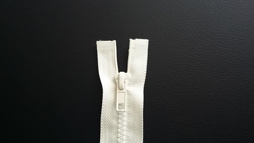 Reißverschluss, Ecru, 35 cm, offen, teilbar, 5 mm – Breite 3 cm (Ecru, 35 cm) von ILC MERCERIE PARADIS