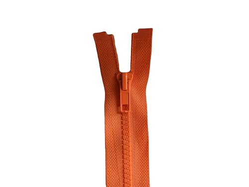 Reißverschluss 30 cm ORANGE - MESH 5 mm - offen teilbar - Breite 3 cm (orange, 30 cm) von ILC MERCERIE PARADIS