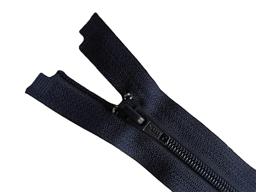 Reißverschluss Spirale 70 cm marineblau - Nylon-Spiralgeflecht 5 mm - öffnbar teilbar - Breite 3 cm (Spirale marineblau, 70 cm) von ILC MERCERIE PARADIS