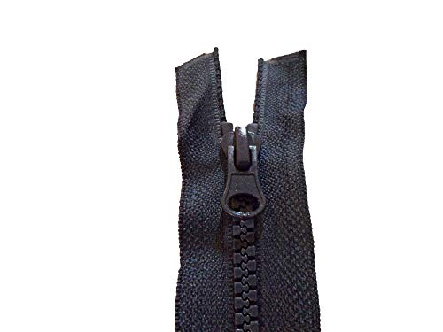 Reißverschluss marineblau 35 cm offen teilbar MESH 5 mm breit 3 cm (Marineblau, 35 cm) von ILC MERCERIE PARADIS