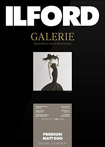 ILFORD GALERIE Heavyweight Duo Matt 310 gsm 5x7 Zoll - 127 mm x 178 mm 50 Blatt ILFORD GALERIE Heavyweight Duo Matt 310 gsm 5x7 Zoll - 127 mm x 178 mm 50 Blatt von Ilford