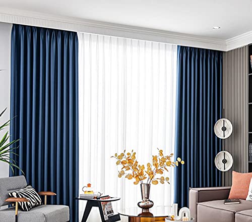 ILGUN Vollverdunkelungsvorhänge, Schlafzimmer, Wohnzimmer, akustische Isolierung, Verdunkelungsvorhänge, Dunkelblau, 132 x 213 cm ILGUN Vollverdunkelungsvorhänge, Schlafzimmer, Wohnzimmer, akustische Isolierung, Verdunkelungsvorhänge, Dunkelblau, 132 x 213 cm von ILGUN