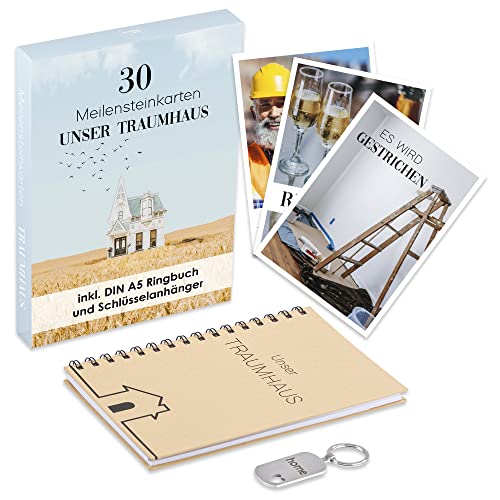 ILP 30 Hausbau Meilensteinkarten - Bautagebuch für Bauherren - Fotoalbum Hausbau - Inkl. Ringbuch und Schlüsselanhänger - Geschenke zum Hausbau Geschenk – Meilenstein Hausbau ILP 30 Hausbau Meilensteinkarten - Bautagebuch für Bauherren - Fotoalbum Hausbau - Inkl. Ringbuch und Schlüsselanhänger - Geschenke zum Hausbau Geschenk – Meilenstein Hausbau von ILP GMBH I LOVE PRODUCTS