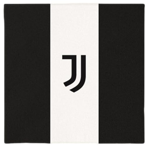 20 Stück Servietten 33 x 33 cm Dekoration Geburtstagsfeier Servietten - für Juventus von ILS I LOVE SHOPPING