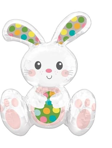 Folienball Multi 38 x 50 cm Sitting Easter Bunny von ILS I LOVE SHOPPING