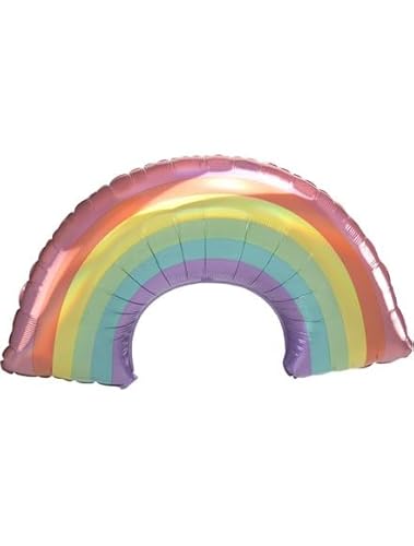 Folienball Supershape 86 x 48 cm Regenbogen schillernd von ILS I LOVE SHOPPING