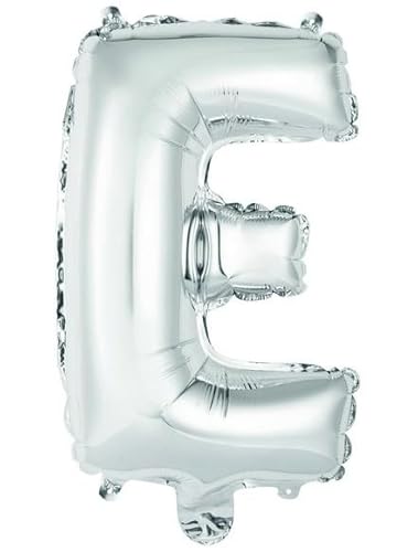 Folienballon 16 Zoll - 41 cm Buchstabe E Silber von ILS I LOVE SHOPPING