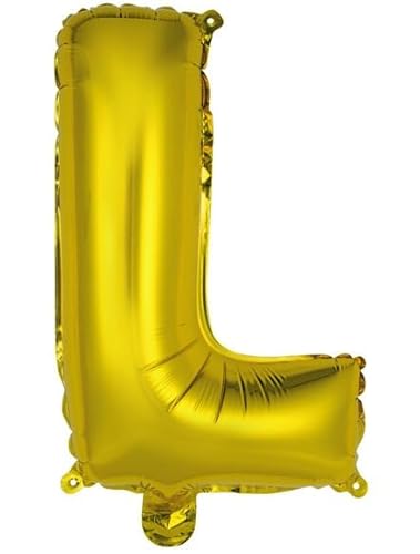 Folienballon 16 Zoll - 41 cm Buchstabe L Gold von ILS I LOVE SHOPPING