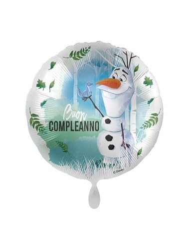 Folienballon Standard 17 Zoll - 42 cm Happy Birthday Frozen Olaf von ILS I LOVE SHOPPING