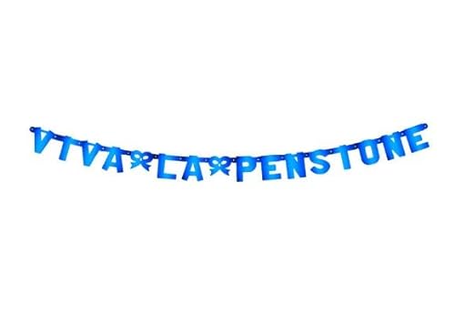 Girlande Viva La Pension XL blau metallic 240 x 15 cm von ILS I LOVE SHOPPING