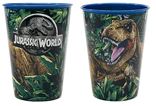 ILS I LOVE SHOPPING 2er Set Kinderbecher 260 ml aus BPA-freiem Kunststoff / Geschenk für Jungen (Jurassic World) von ILS I LOVE SHOPPING